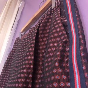 ZARA Jacquard Floral Print Trousers